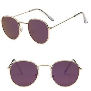 ❤SALE❤ UV 400 Purple Mirrored Sunglasses Retro
